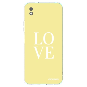 Picasee Μαύρη θήκη σιλικόνης για Xiaomi Redmi 9A - Love