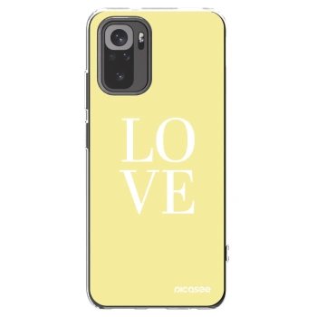 Picasee διαφανής θήκη σιλικόνης Xiaomi Redmi Note 10 - Love