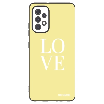Picasee Μαύρη θήκη σιλικόνης για Samsung Galaxy A32 5G A326B - Love