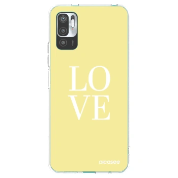 Picasee διαφανής θήκη σιλικόνης Xiaomi Redmi Note 10 5G - Love