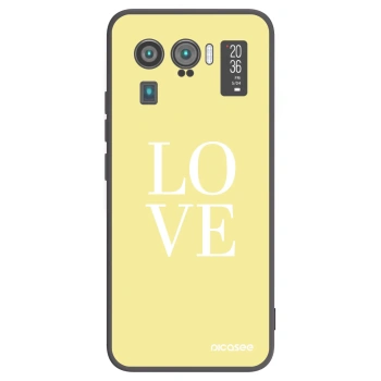 Picasee Μαύρη θήκη σιλικόνης για Xiaomi Mi 11 Ultra - Love