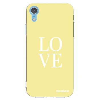 Picasee διαφανής θήκη σιλικόνης Apple iPhone XR - Love