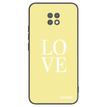 Picasee Μαύρη θήκη σιλικόνης για Xiaomi Redmi Note 9T - Love