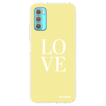 Picasee διαφανής θήκη σιλικόνης Motorola Moto G60 - Love