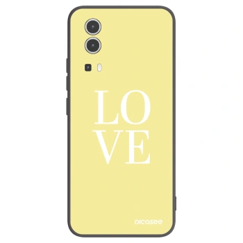 Picasee Μαύρη θήκη σιλικόνης για Vivo Y72 5G - Love