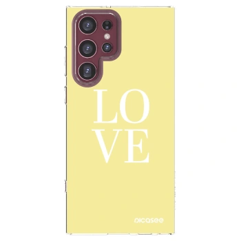 Picasee διαφανής θήκη σιλικόνης Samsung Galaxy S22 Ultra 5G - Love