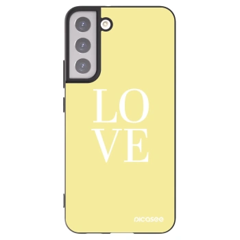 Picasee Μαύρη θήκη σιλικόνης για Samsung Galaxy S22+ 5G - Love