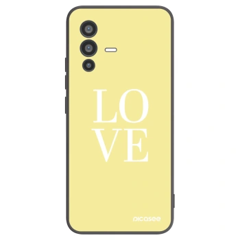 Picasee Μαύρη θήκη σιλικόνης για Vivo V23 5G - Love