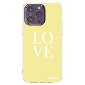 Picasee διαφανής θήκη σιλικόνης Apple iPhone 14 Pro Max - Love