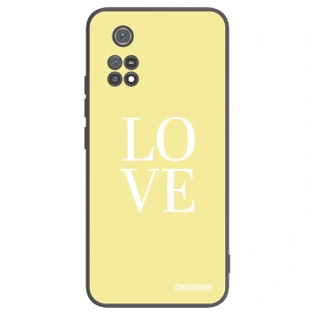 Picasee Μαύρη θήκη σιλικόνης για Xiaomi Poco M4 Pro - Love