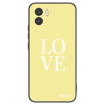 Picasee Μαύρη θήκη σιλικόνης για Xiaomi Redmi A1 - Love