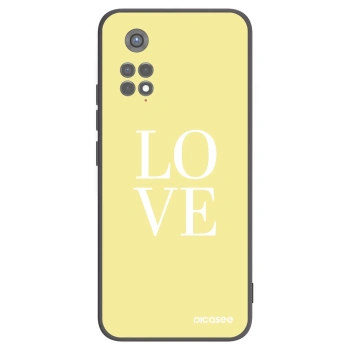 Picasee Μαύρη θήκη σιλικόνης για Xiaomi Redmi Note 11S 5G - Love