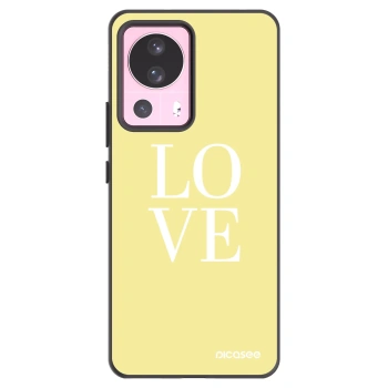 Picasee Μαύρη θήκη σιλικόνης για Xiaomi 13 Lite - Love