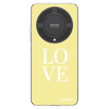 Picasee διαφανής θήκη σιλικόνης Honor Magic5 Lite 5G - Love