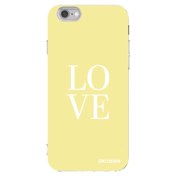 Picasee διαφανής θήκη σιλικόνης Apple iPhone 6/6S - Love