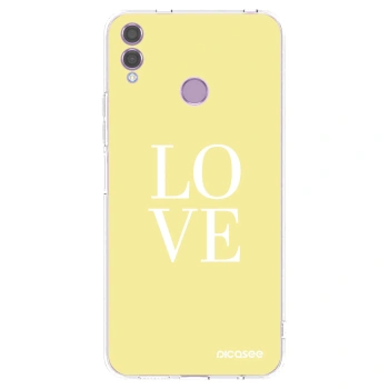 Picasee διαφανής θήκη σιλικόνης Honor 8X - Love