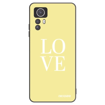 Picasee Μαύρη θήκη σιλικόνης για Xiaomi Redmi Note 12S - Love