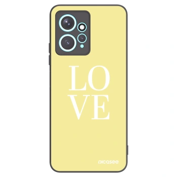 Picasee Μαύρη θήκη σιλικόνης για Xiaomi Redmi Note 12 4G - Love