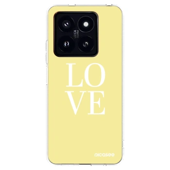 Picasee διαφανής θήκη σιλικόνης Xiaomi 14 Pro - Love