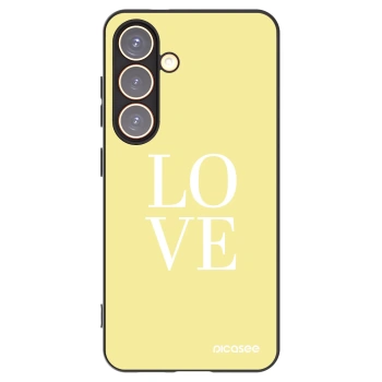 Picasee Μαύρη θήκη σιλικόνης για Samsung Galaxy S24 S921B 5G - Love