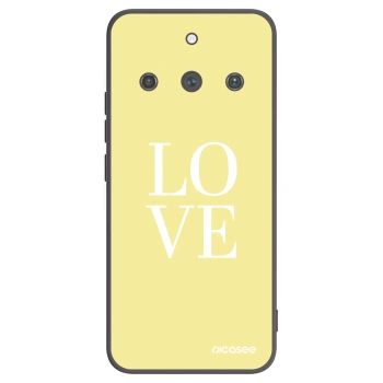 Picasee Μαύρη θήκη σιλικόνης για Realme 11 Pro+ - Love