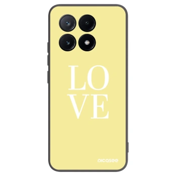 Picasee Μαύρη θήκη σιλικόνης για Xiaomi Poco X6 Pro - Love