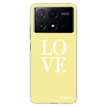 Picasee διαφανής θήκη σιλικόνης Xiaomi Poco X6 Pro - Love
