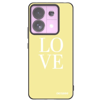 Picasee Μαύρη θήκη σιλικόνης για Xiaomi Redmi Note 13 Pro 5G - Love
