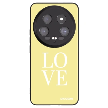 Picasee Μαύρη θήκη σιλικόνης για Xiaomi 14 Ultra - Love