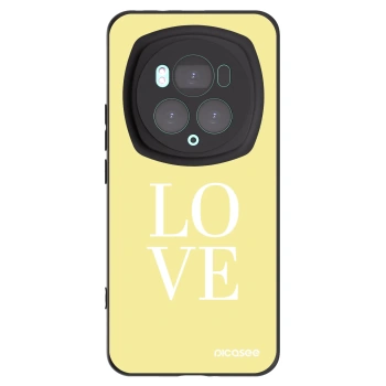 Picasee Μαύρη θήκη σιλικόνης για Honor Magic6 Pro - Love