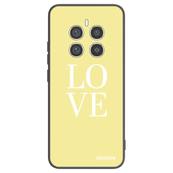 Picasee Μαύρη θήκη σιλικόνης για Realme 12 Pro 5G - Love