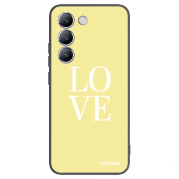 Picasee Μαύρη θήκη σιλικόνης για Vivo V40 SE 5G - Love