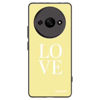Picasee Μαύρη θήκη σιλικόνης για Xiaomi Redmi A3 - Love