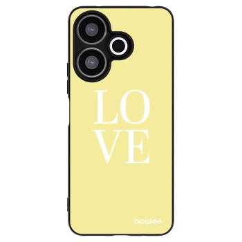 Picasee Μαύρη θήκη σιλικόνης για Xiaomi Redmi 13 4G - Love