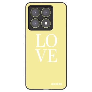 Picasee Μαύρη θήκη σιλικόνης για Xiaomi 14T - Love