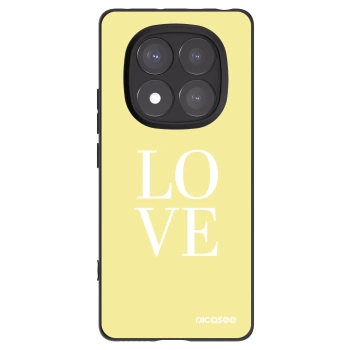 Picasee Μαύρη θήκη σιλικόνης για Xiaomi Redmi Note 14 Pro+ 5G - Love