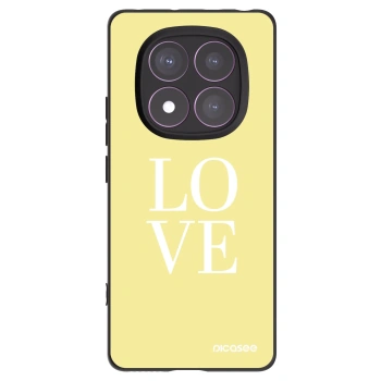 Picasee Μαύρη θήκη σιλικόνης για Xiaomi Redmi Note 14 Pro 4G - Love