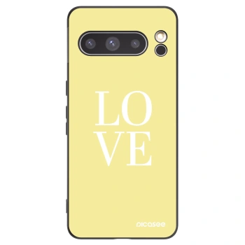 Picasee Μαύρη θήκη σιλικόνης για Google Pixel 8 Pro - Love