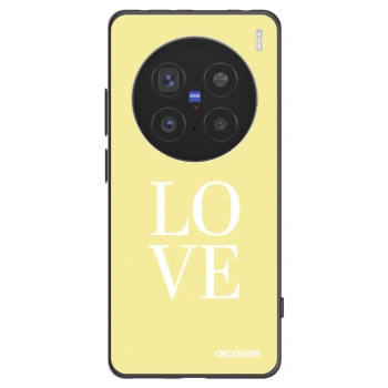 Picasee Μαύρη θήκη σιλικόνης για Vivo X200 Pro - Love