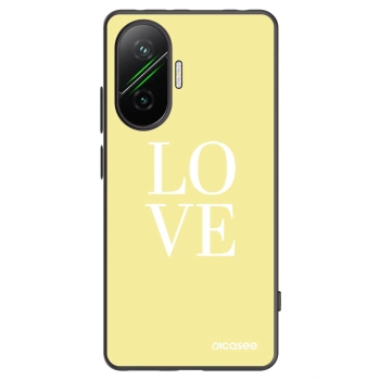 Picasee Μαύρη θήκη σιλικόνης για Xiaomi Poco F7 Pro 5G - Love