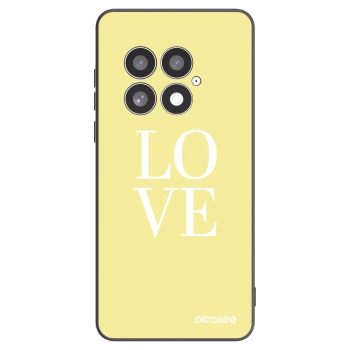 Picasee Μαύρη θήκη σιλικόνης για OnePlus 13 5G - Love
