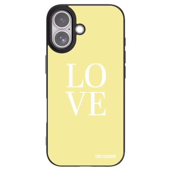 Picasee Μαύρη θήκη σιλικόνης για Apple iPhone 17 - Love
