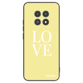 Picasee Μαύρη θήκη σιλικόνης για Realme 12X - Love