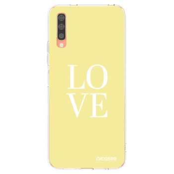 Picasee διαφανής θήκη σιλικόνης Samsung Galaxy A70 A705F - Love