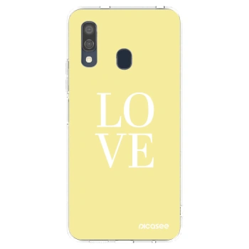 Picasee διαφανής θήκη σιλικόνης Samsung Galaxy A40 A405F - Love