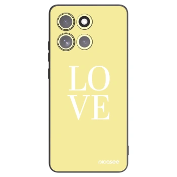 Picasee Μαύρη θήκη σιλικόνης για Motorola Moto G86 5G - Love