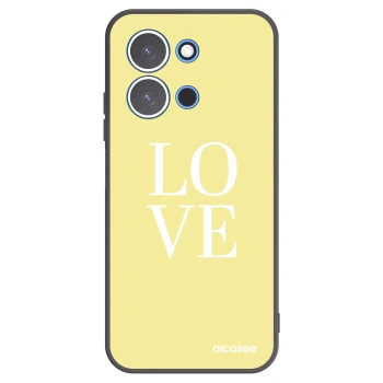 Picasee Μαύρη θήκη σιλικόνης για Xiaomi Redmi 15C 4G - Love