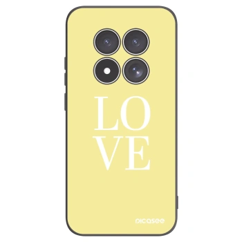 Picasee Μαύρη θήκη σιλικόνης για Xiaomi Redmi Note 15 Pro 4G - Love