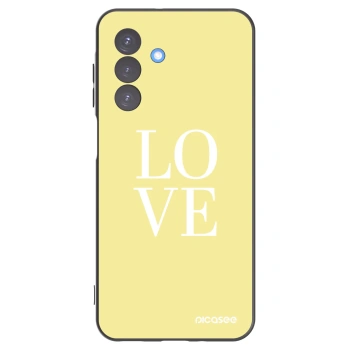 Picasee Μαύρη θήκη σιλικόνης για Samsung Galaxy A17 5G - Love