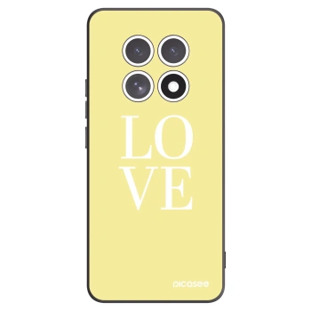 Picasee Μαύρη θήκη σιλικόνης για Xiaomi Redmi Note 15 - Love